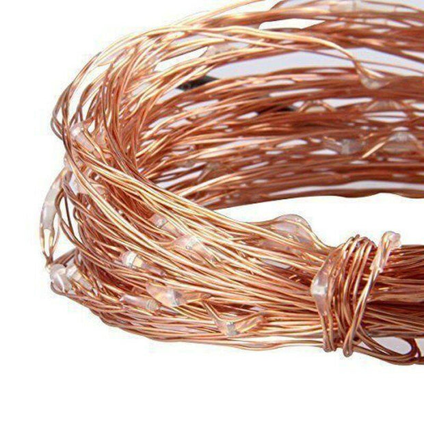Set Of 2 Solar Fairy String Lights 20M 200 LED Copper Wire Outdoor Garden Decor