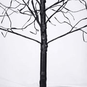 Halloween ghost trees with lights - black twisted tree branches for spooky décor centerpiece.