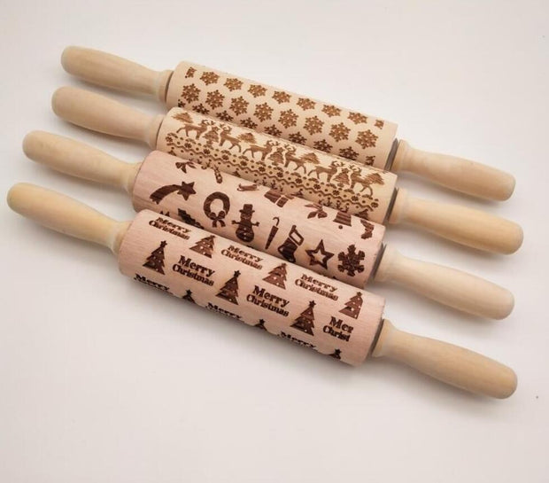Wooden Rolling Pin for Baking and Noodles – Non-Stick Natural Wood
