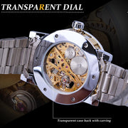 Royal Design Male Mechanical Skeleton Wrist Watch Men Top OEM Luxury Transparent Fashion Diamond Luminous Gear Movement Watches