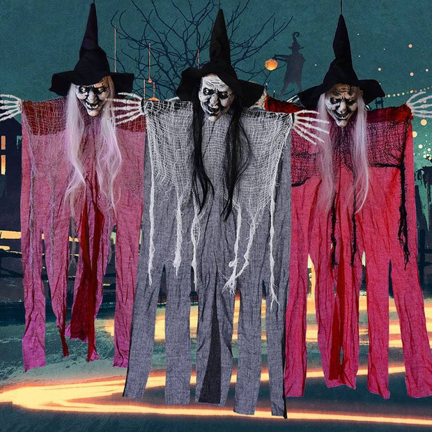 Halloween Indoor Outdoor Decorations Scary Hanging Witches