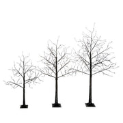 Halloween ghost trees with lights, three spooky silhouette trees for Halloween décor.