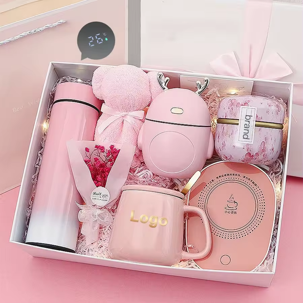 Girls Gift Box Usb Electric Heating Coaster Thermotatic Coffee Mug Warmer Cup Heater for Present