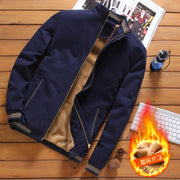 Mens Bomber Jackets Casual Male Outwear Fleece Thick Warm Windbreaker Men's Jackets Jacket